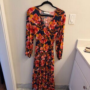 Petal & Pup Floral Long Sleeve Maxi Dress | Size M